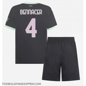 AC Milan Ismael Bennacer #4 Tredjetrøje Børn 2024-25 Kortærmet (+ Korte bukser)